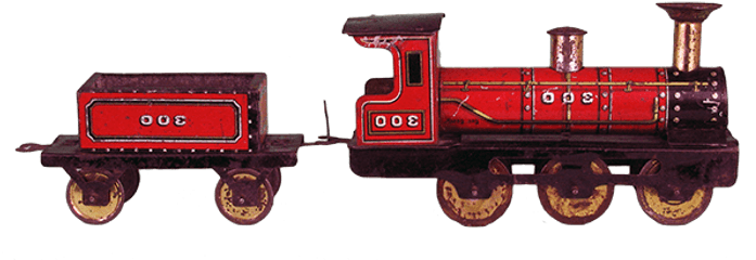 Vintage Tin Toy Train Png - Vintage Toys Png