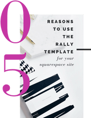 5 Reasons You Should Be Using The Rally Squarespace Template - Horizontal Png