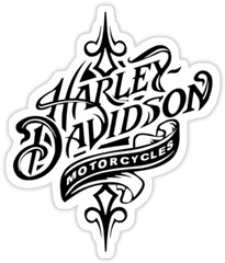 Harley Davidson Drawing Images - Harley Davidson Logo Sticker Png