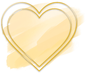 Love Heart Gold Brush Glitter - Photograph Png