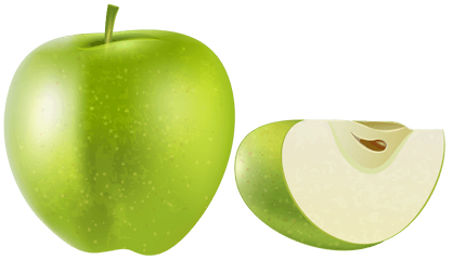 Green Apple Vector Transparent Png - Png Green Apple