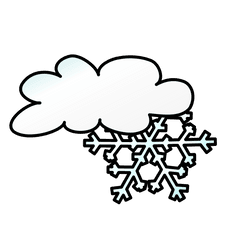 Clipart Snow Snowfall - Snowy Weather Clipart Black And White Png