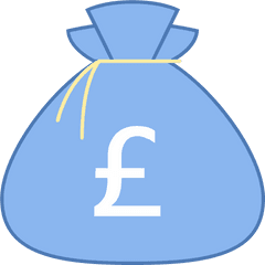 Funt Worek Pienidzy Icon - Clipart Euro Money Bag Png Money Bag Icon Euro