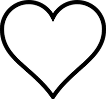 Heart Vector Black Free Transparent Image HD - Free PNG