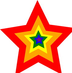 Hd Rainbow Star Clip Art Pictures Free Vector Images - Clip Art Rainbow Star Png