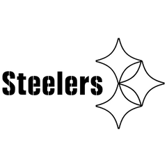 Steelers Logo Black And White - Steelers Logo Black And White Png