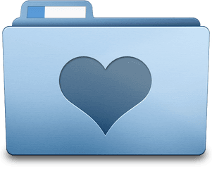 Favorites Folder Heart Icon Png Transparent Background Free - Heart Icon Folder Mac