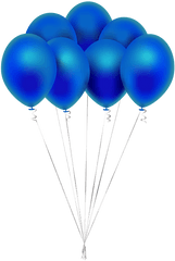 Balloons Party Blue - 3 Blue Balloons Png