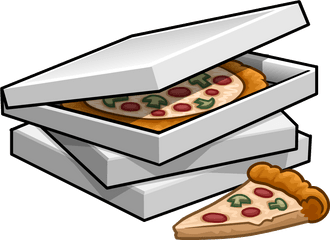 Cartoon Pizza Png - Pizza In Box Clipart