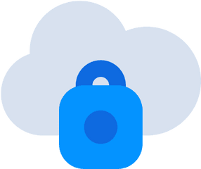 Cloud Data Internet Lock Locked - Dot Png