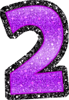 Glitter Number HQ Image Free - Free PNG