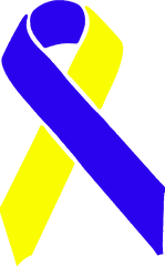 Yellow Ribbon Png - Blue And Yellow Ribbon Png Download Clip Art