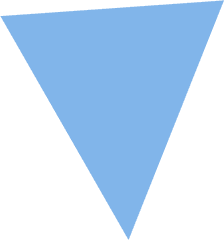 Blue Drop Down Arrow Icon Clipart - Inverted Pyramid Blank Png