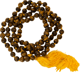 Download Tiger Eye Knotted Mala - Buddhist Prayer Beads Tigers Eye Knotted Mala Png