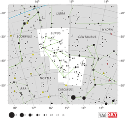 Lupus Constellation - Wikipedia Canis Minor Star Map Png