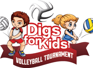 Download Kids Volleyball Logo Png Image - Cartoon