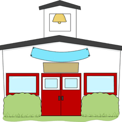 Open House School Clip Art Clipart - Transparent Background School Clipart Png