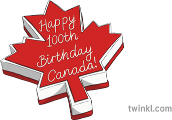 Maple Leaf Birthday Cake Illustration - Twinkl Maple Leaf Png