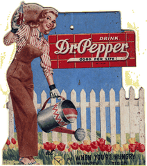 Pin By Kim Lee - Dr Pepper Ads 50s Png