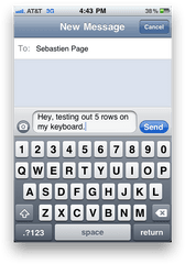 Improve Your Typing Efficiency With 5 - Row Keyboard The Ios 5 Keyboard Png