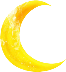 Yellow Crescent Moon Png All - Yellow Crescent Moon