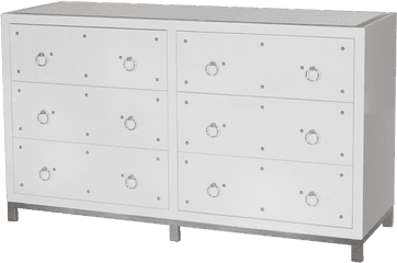 Wa Study White Dresser - Dresser Png