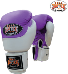 Gstb - S11 Boxing Gloves 2 Tonessemi Leather Whitepurple Png