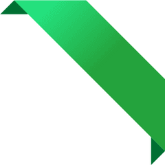 Download Corner Ribbon - Green Corner Banner Png Png Image Green Corner Banner Png