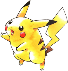 Pokemon Png Icon - Pokemon Red And Blue Pikachu Artwork