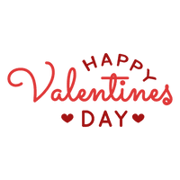 Text Valentines Day Red HD Image Free - Free PNG