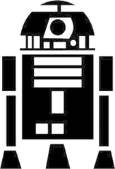 Starwars Clipart Logo Transparent Free For - R2d2 Star Wars Cricut Png