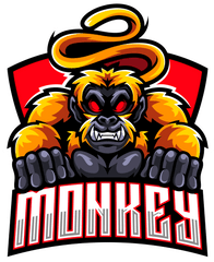 Monkey Esport Mascot Logo Design By - Monkey Esport Png