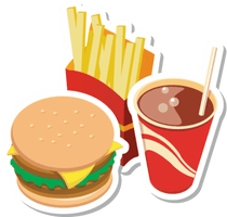 Food Junk Combo Free PNG HQ