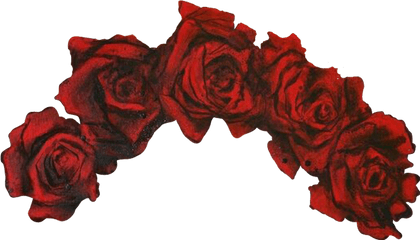 Flowercrown Flowers Flores Corona - Red Flower Crown Png