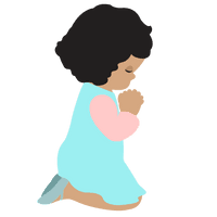 Little Praying Girl Free Transparent Image HQ - Free PNG