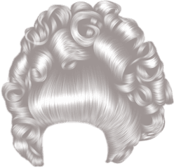 Free Download Grey Hair Png Clipart Cabelo Wig - Marie Big Hair Png