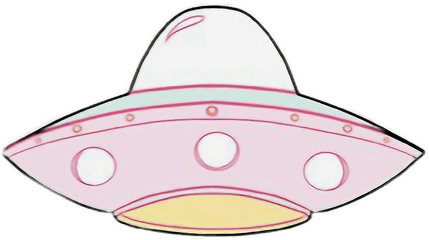 Transparent Alien Spaceship Clipart - Cute Spaceship Png