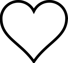 Heart Outline Clip Art - Vector Clip Art Online Vector Heart Png White