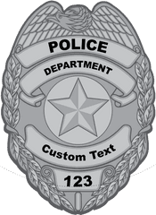 Custom Silver Police Badge Magnet - Master At Arms Badge Png