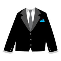 Blazer Vector Black PNG Image High Quality