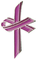 Download Free Png Purple Awareness Ribbon Transparent - Cross