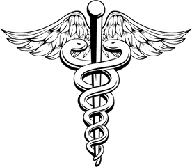 Hermes Caduceus As A Symbol Of Medicine - Caduceus Clipart Png