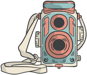 Transparent Png Svg Vector File - Vector Vintage Camera Png