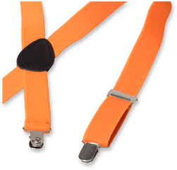 Boys Braces Orange - Belt Png