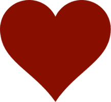 Dark Red Heart Clipart - Free PNG