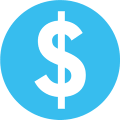 Dollar Sign Transparent Background - User Icon Blue Transparent Png