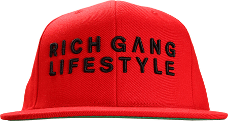 Rich Gang Lifestyle Red Snapback - Baseball Cap Png