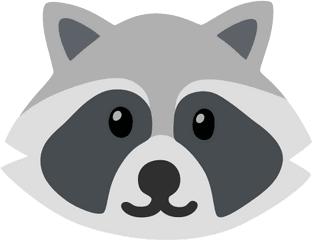 Raccoon Emoji - Seattle Art Museum Png