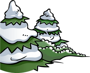 Pine Tree - Cartoon Winter Tree Png