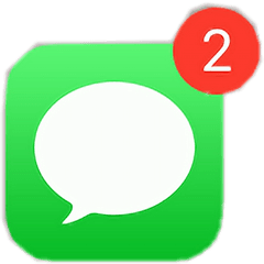 Messages App Notification Iphone - Iphone Notification Clipart Png